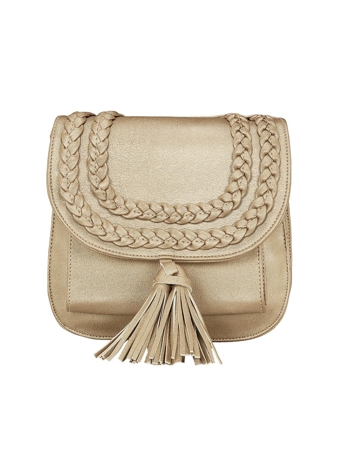 beige leatherette regular sling bag - 15166501 - Standard Image - 3