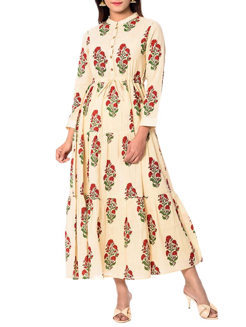 flared printed kurta