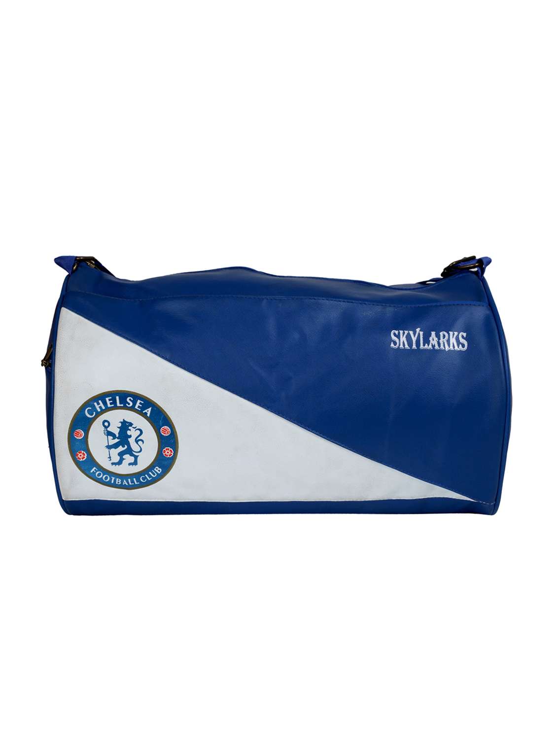 blue leatherette  dufflebag - 15176831 -  Standard Image - 3