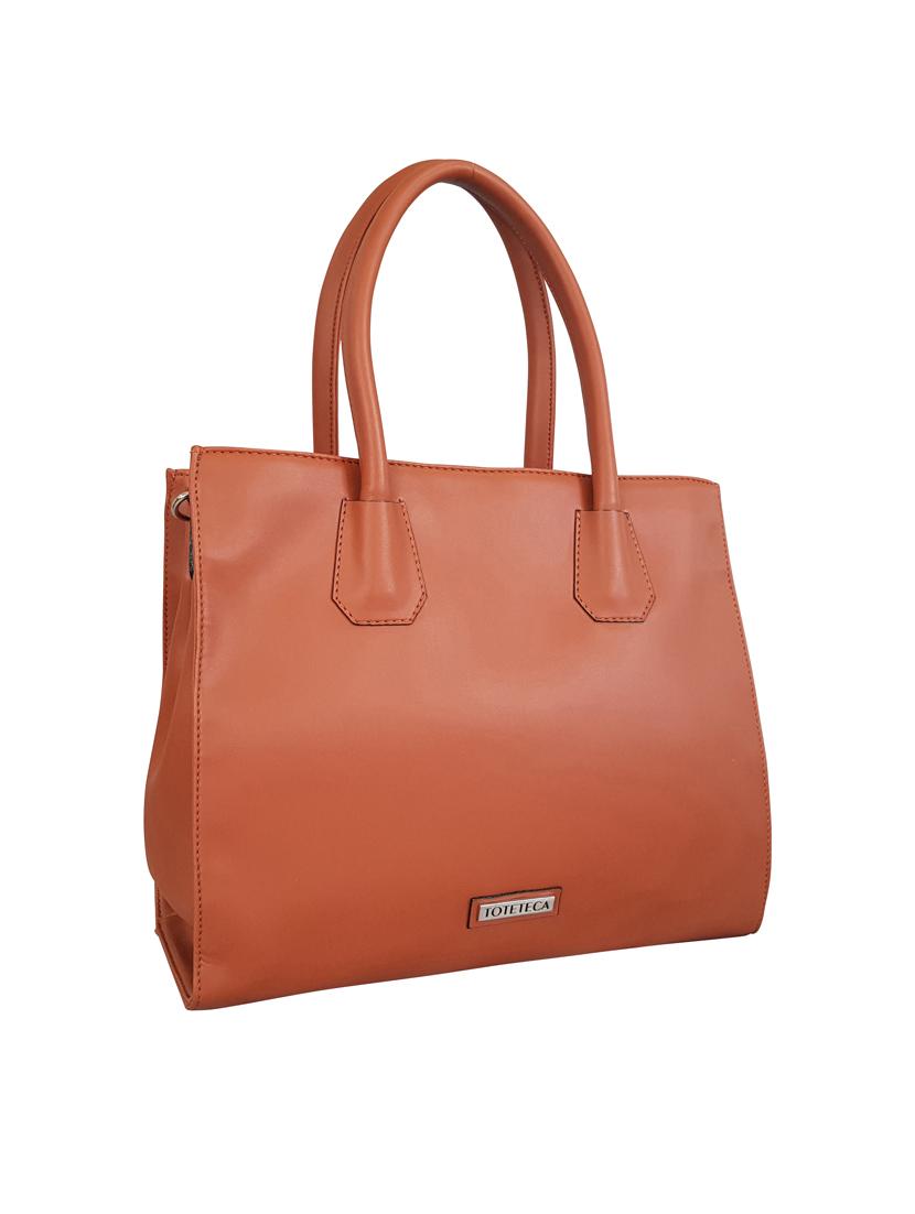 brown leatherette (pu) handbag - 15179317 - Standard Image - 3