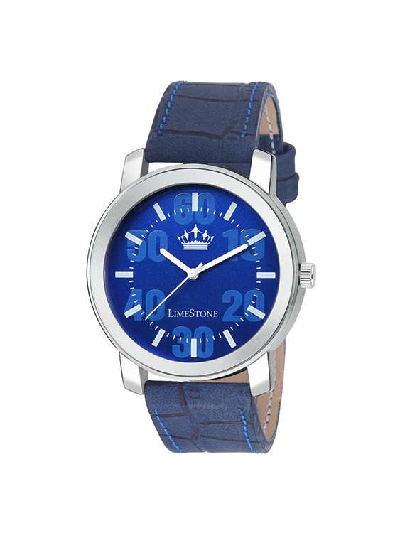 Buy online Limestone Casual Blue Dial Analog Watch For Men's