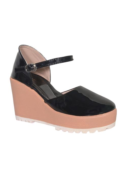 black ankle strap wedge - 15186592 - Standard Image - 0