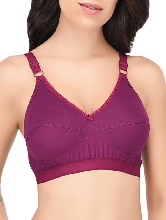 floral patch solid bra  - 15186621 -  Zoom Image - 0