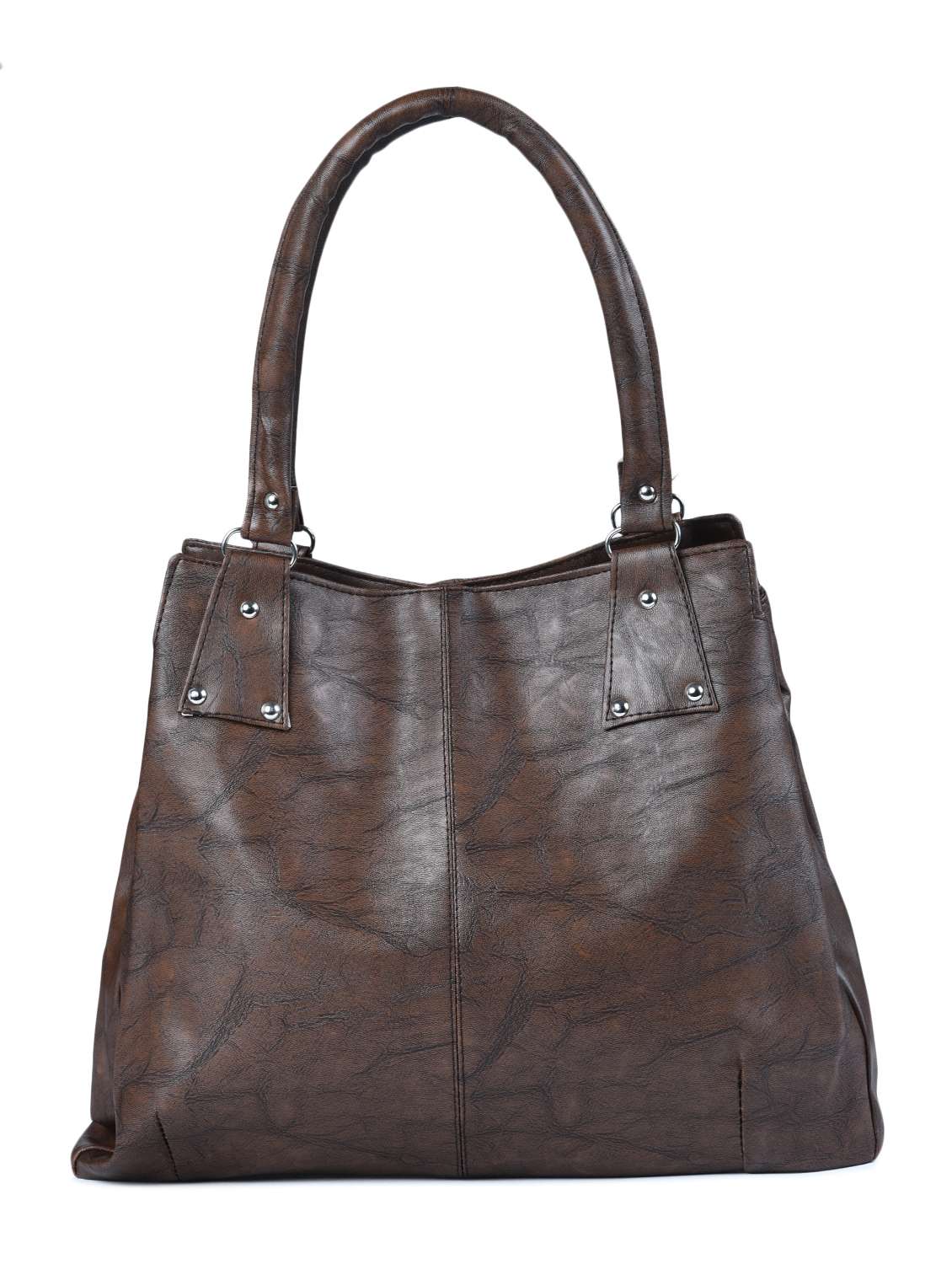 brown leatherette regular handbag - 15187198 - Zoom Image - 0