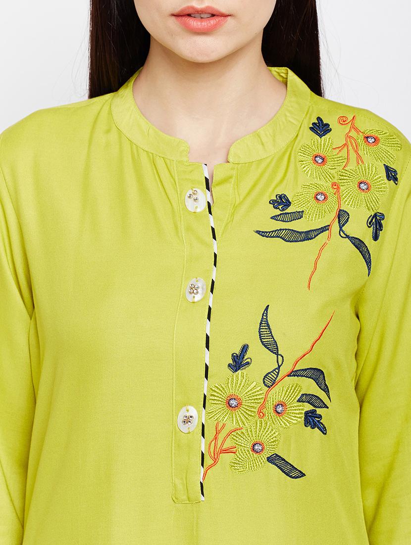 asymmetric solid kurta - 15189574 - Standard Image - 3