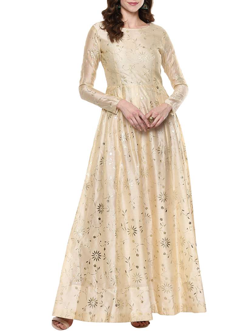 Egg Nog Embossed Pastel Kurta