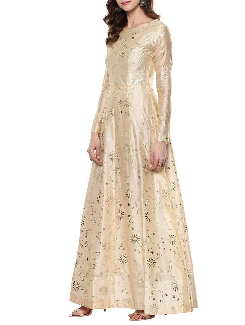 Egg Nog Embossed Pastel Kurta
