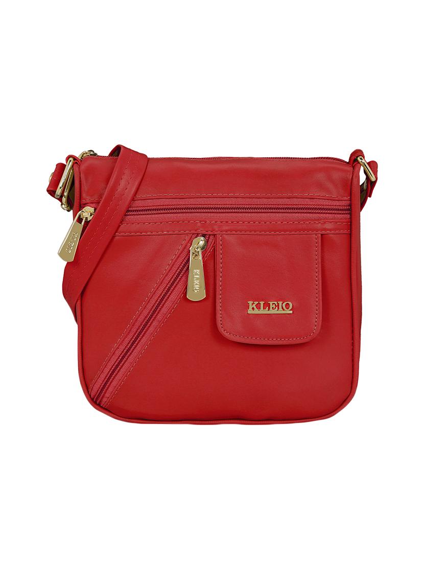 red leatherette (pu) sling bag - 15193566 - Zoom Image - 0