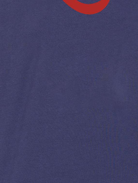 navy blue cotton chest print t-shirt - 15194130 -  Standard Image - 3