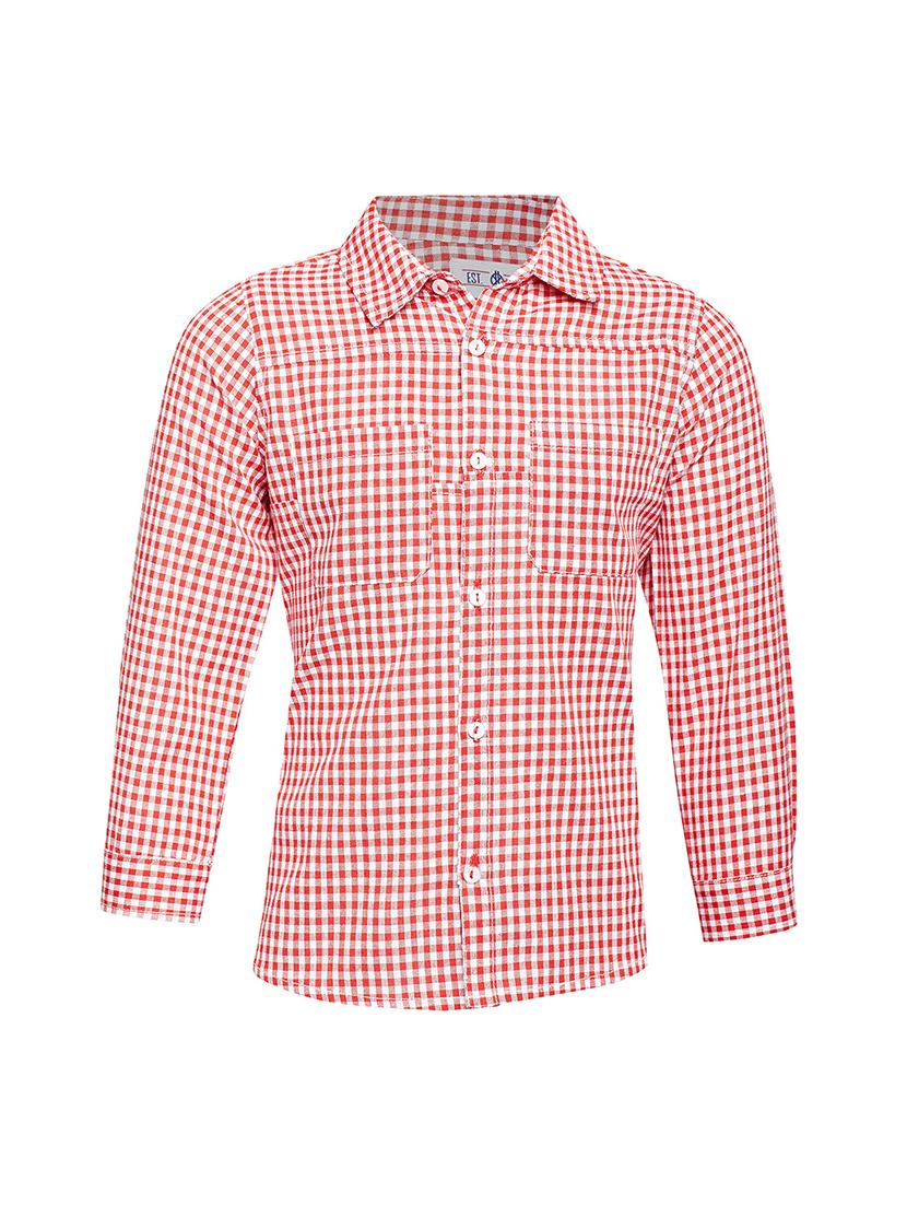 red cotton shirt - 15195426 - Zoom Image - 0