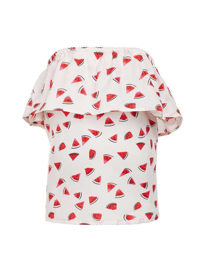 white polyester top - 15195435 - Zoom Image - 0