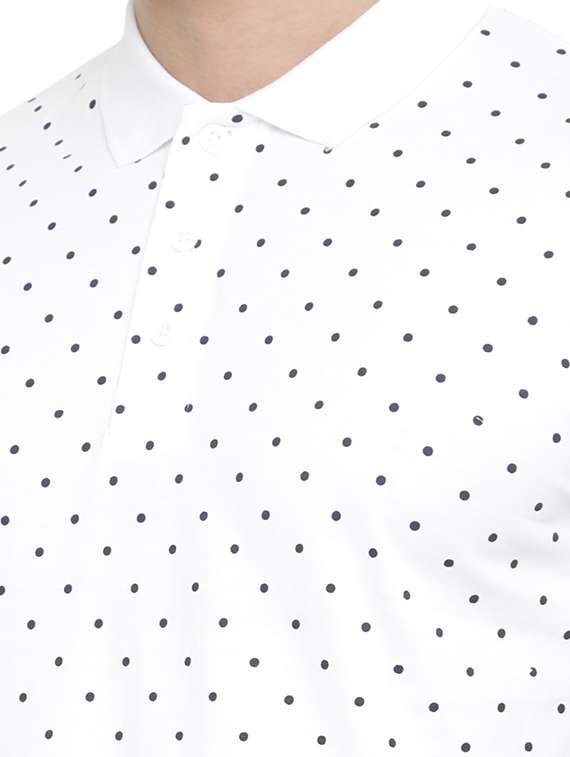 white cotton all over print tshirt - 15195436 -  Standard Image - 3