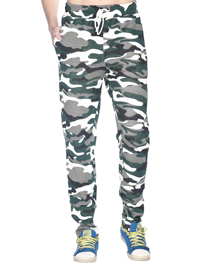 multi cotton full length track pant - 15197144 -  Zoom Image - 0