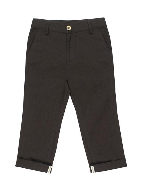 brown cotton casual chinos - 15199108 - Standard Image - 0