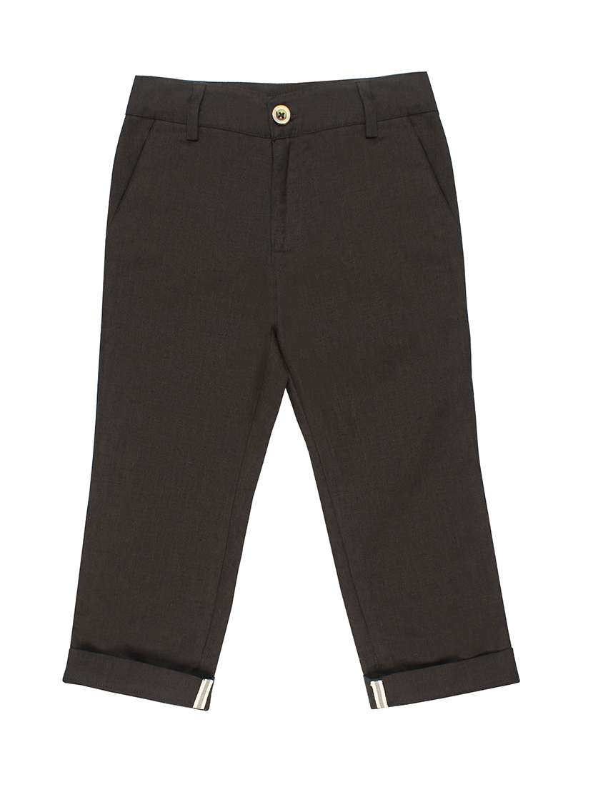 brown cotton casual chinos - 15199108 - Zoom Image - 0