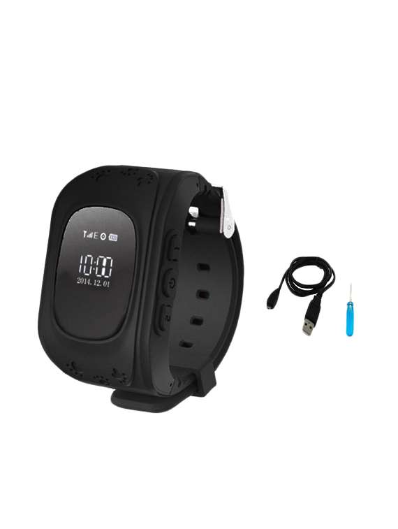 black silicon watch