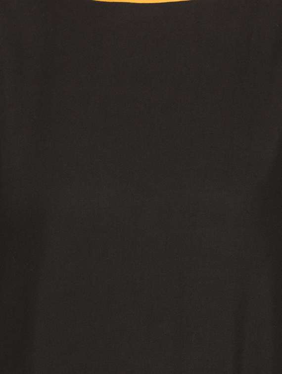 black solid viscose summer poncho - 15205512 - Standard Image - 3