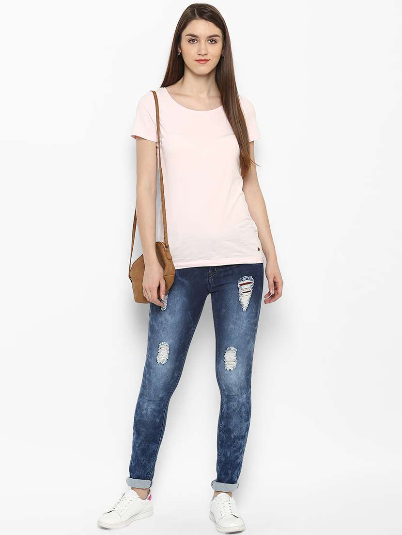 women's distress slim fit jeans - 15205763 -  Standard Image - 3