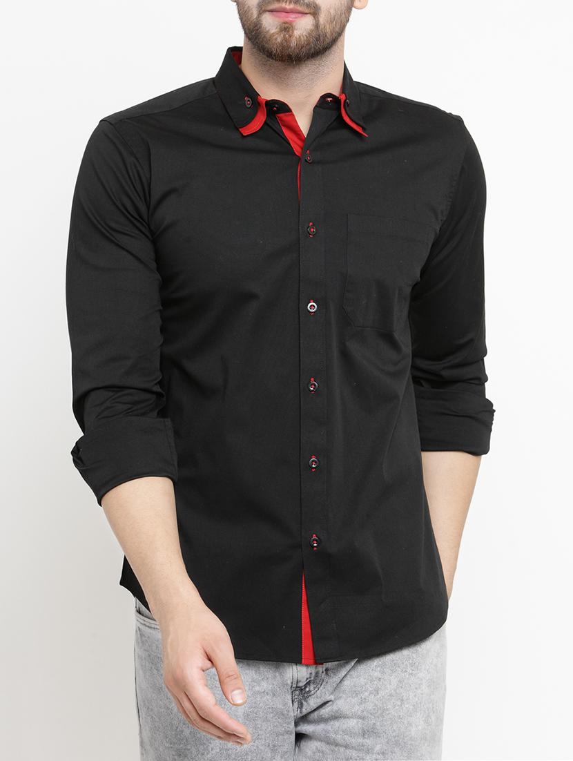 mens solid casual shirt