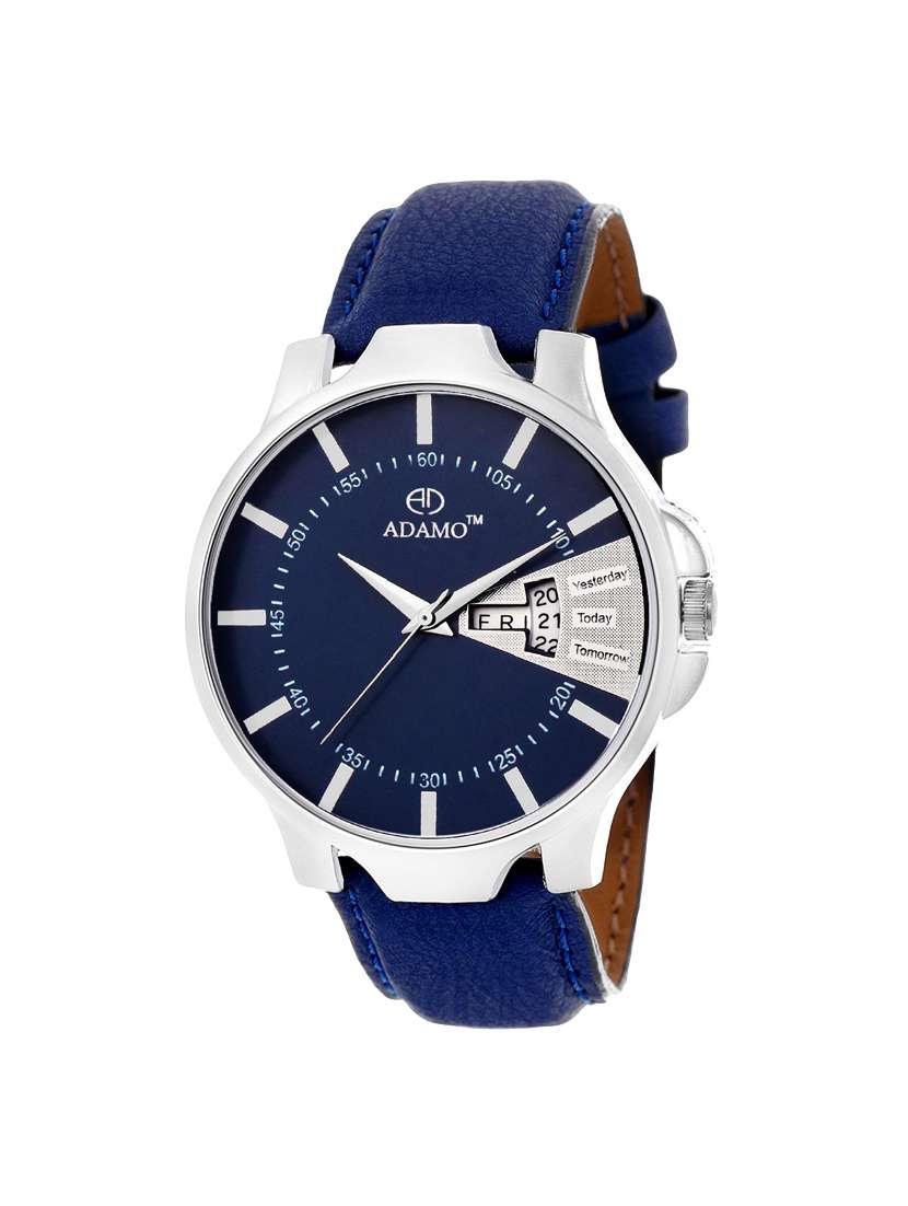 adamo legacy (day & date) men's wrist watch a822sb05