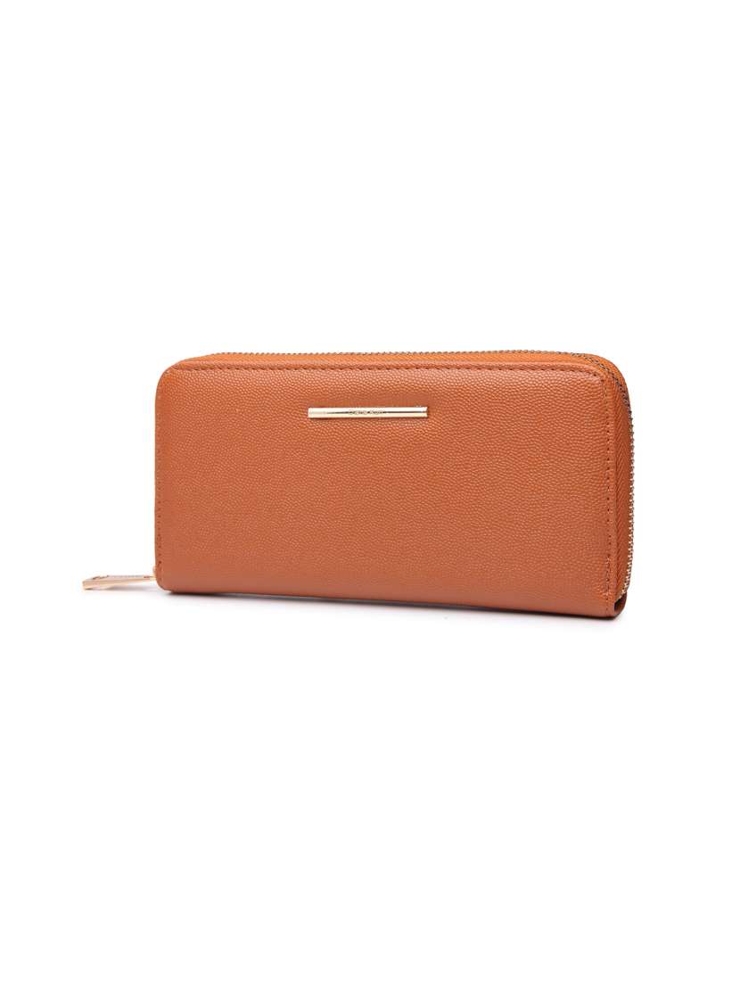 brown leatherette  wallet