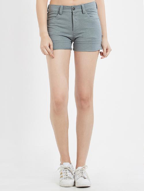 grey cotton shorts - 15213062 - Standard Image - 0
