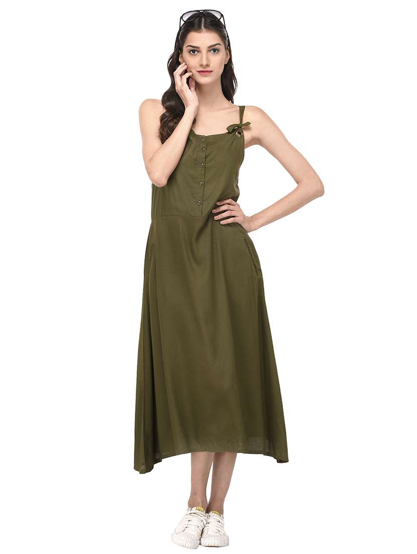 women's asymmetric solid dress