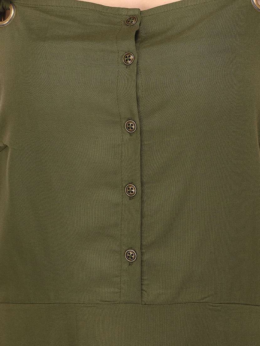 women's asymmetric solid dress - 15213075 -  Standard Image - 3