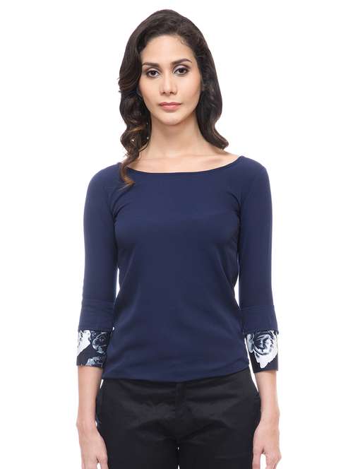 women's straight boat neck top - 15214000 - Standard Image - 0