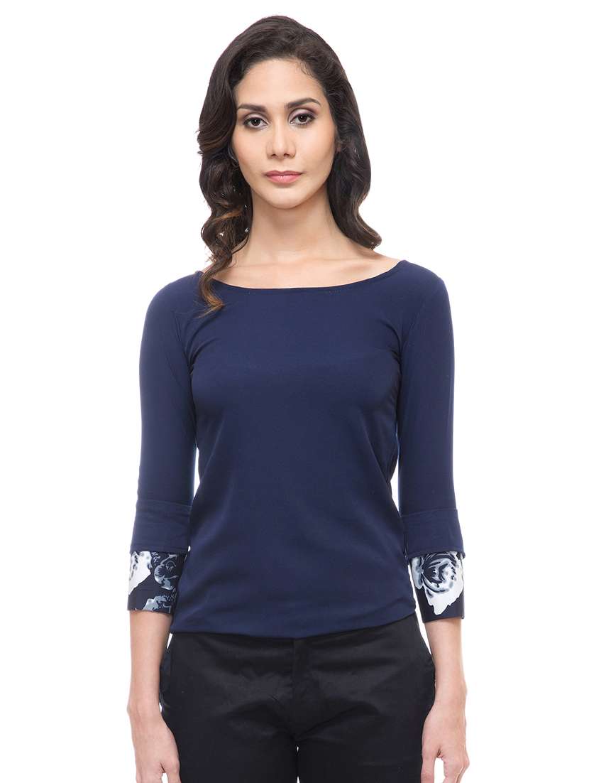 women's straight boat neck top - 15214000 - Zoom Image - 0