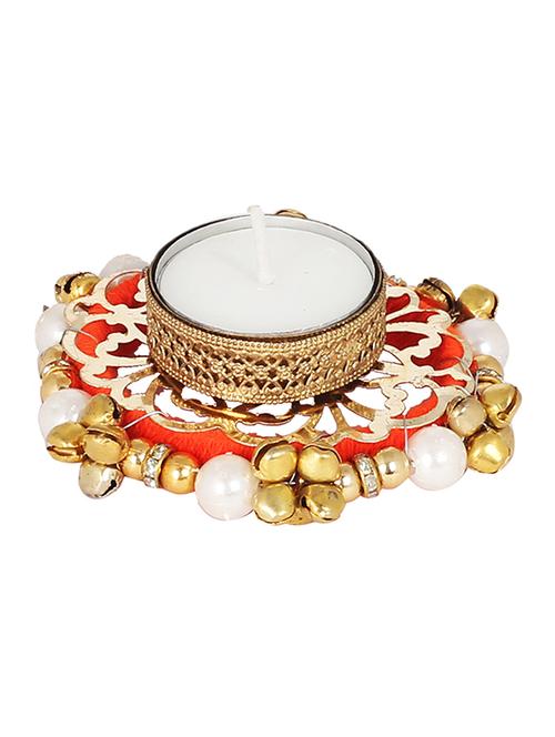 orange tea light candle holder - 15214493 - Standard Image - 0