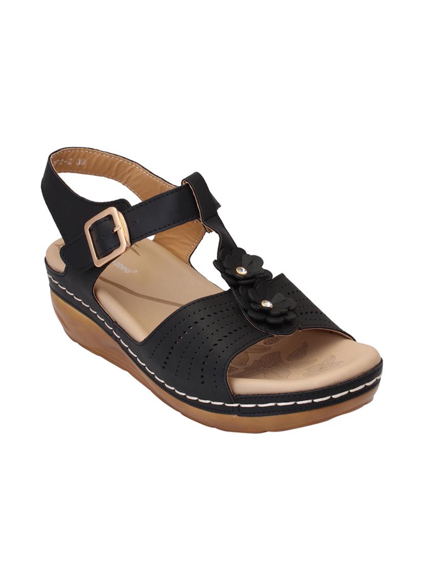 black ankle strap  wedge - 15216295 -  Zoom Image - 0