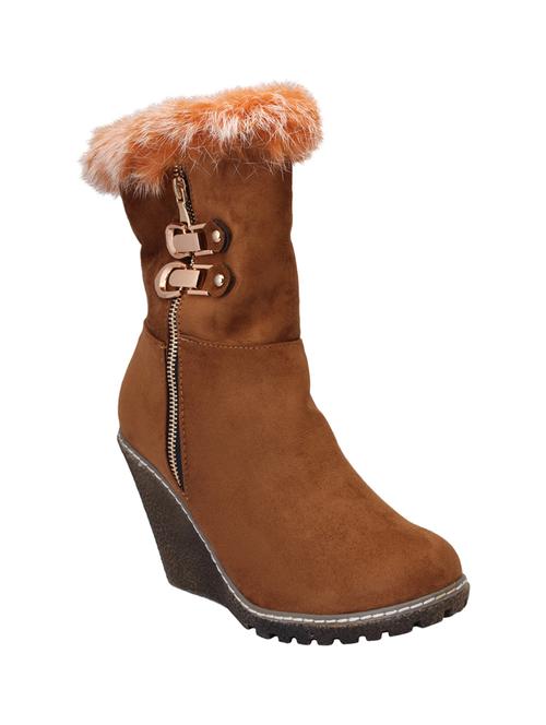 brown ankle length boot - 15216414 - Standard Image - 0