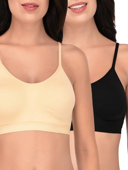 set of 2 multi colored sports bra - 15218356 -  Standard Image - 0