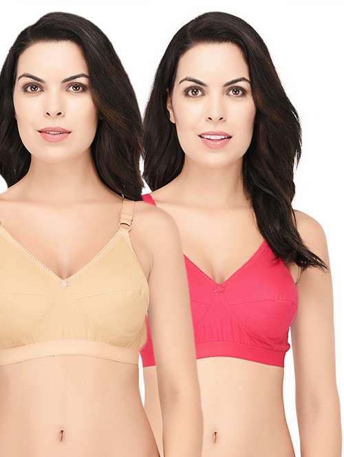 set of 2 solid regular bra  - 15218505 -  Standard Image - 0