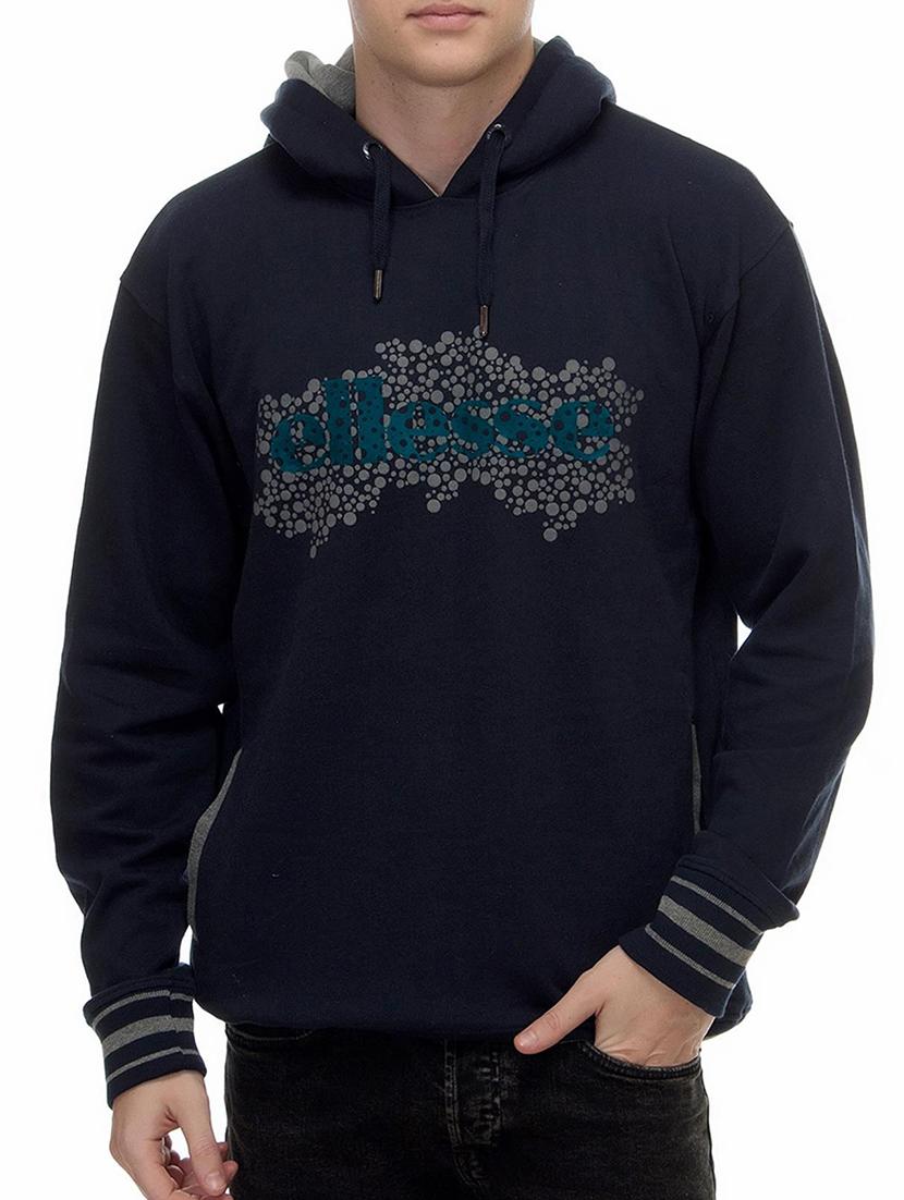 navy blue fleece chest print sweatshirt - 15219590 -  Zoom Image - 0