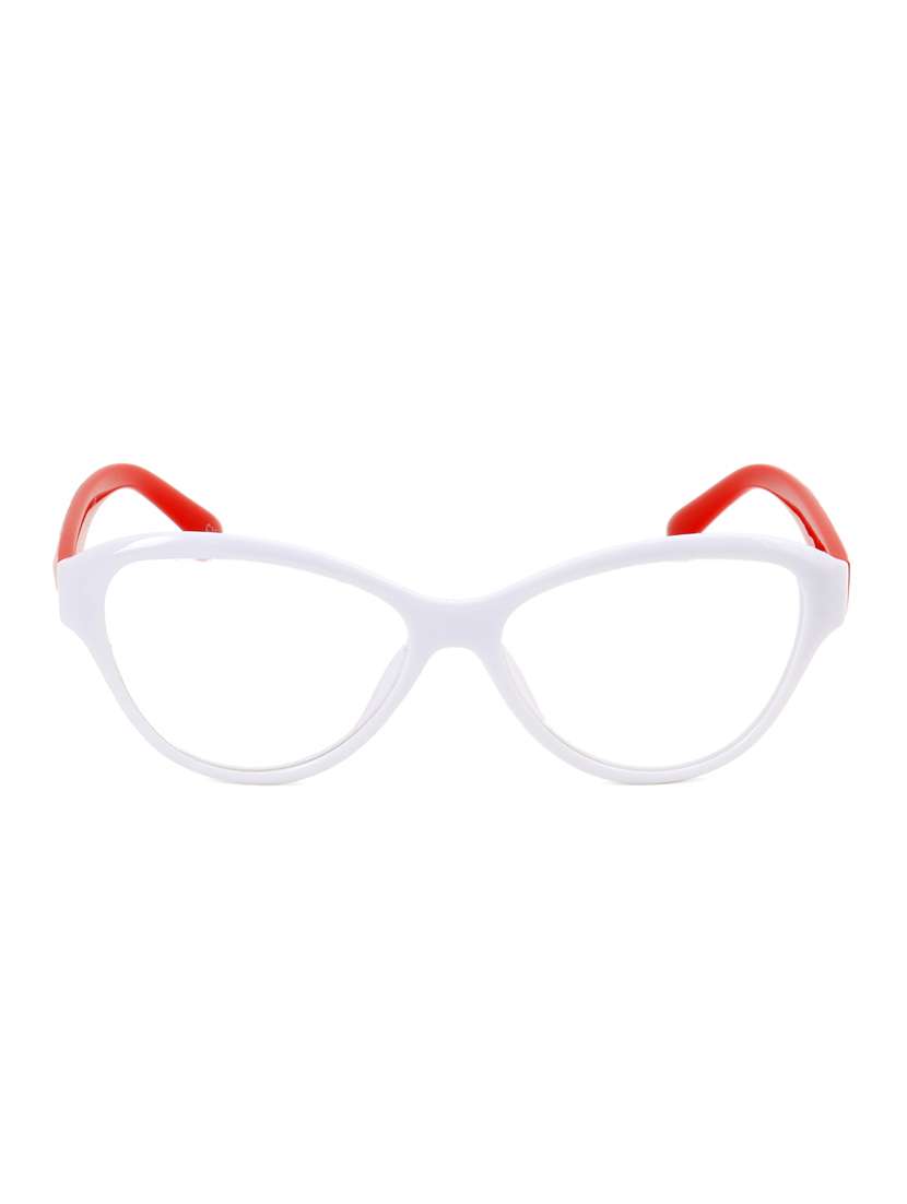 royal son full rim cat eye spectacle frame for women (rs06630er|54| transparent lens)