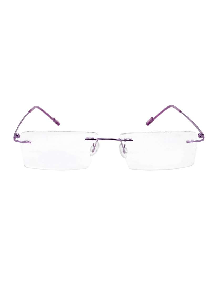royal son rimless rectangular spectacle frame for women (rs0650er|50|transparent)