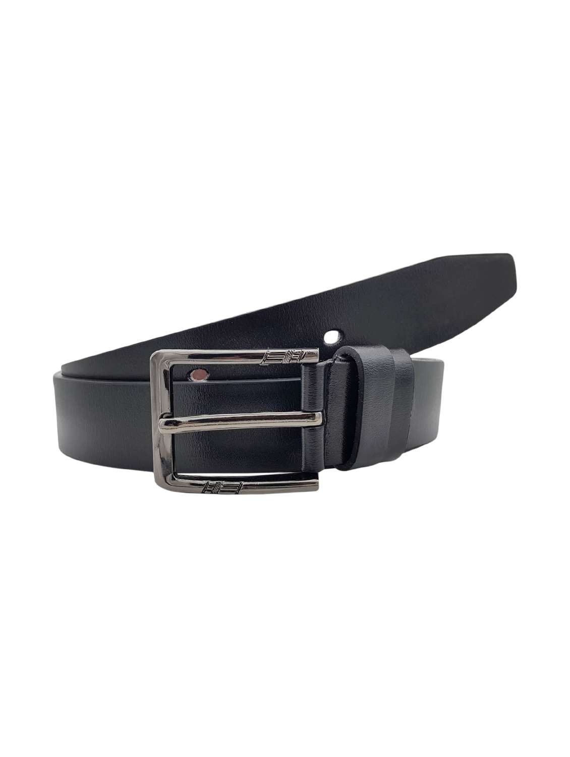 black leatherette belt