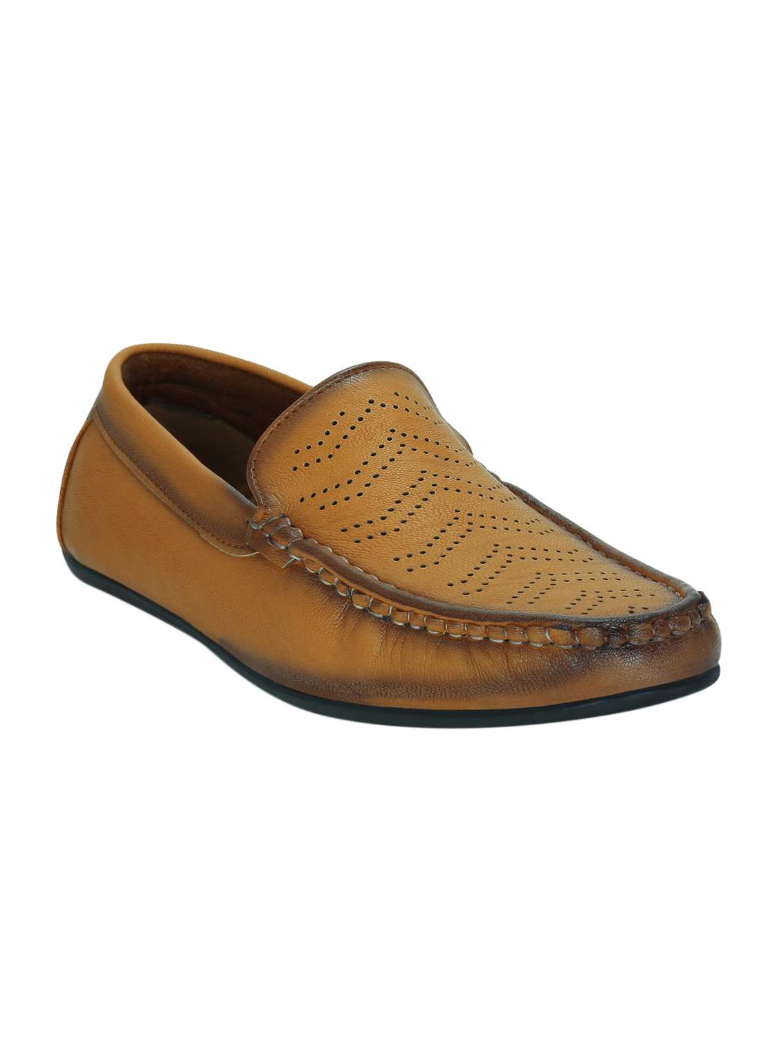 Buy online Tan Leatherette Slip On Loafer from Casual Shoes for