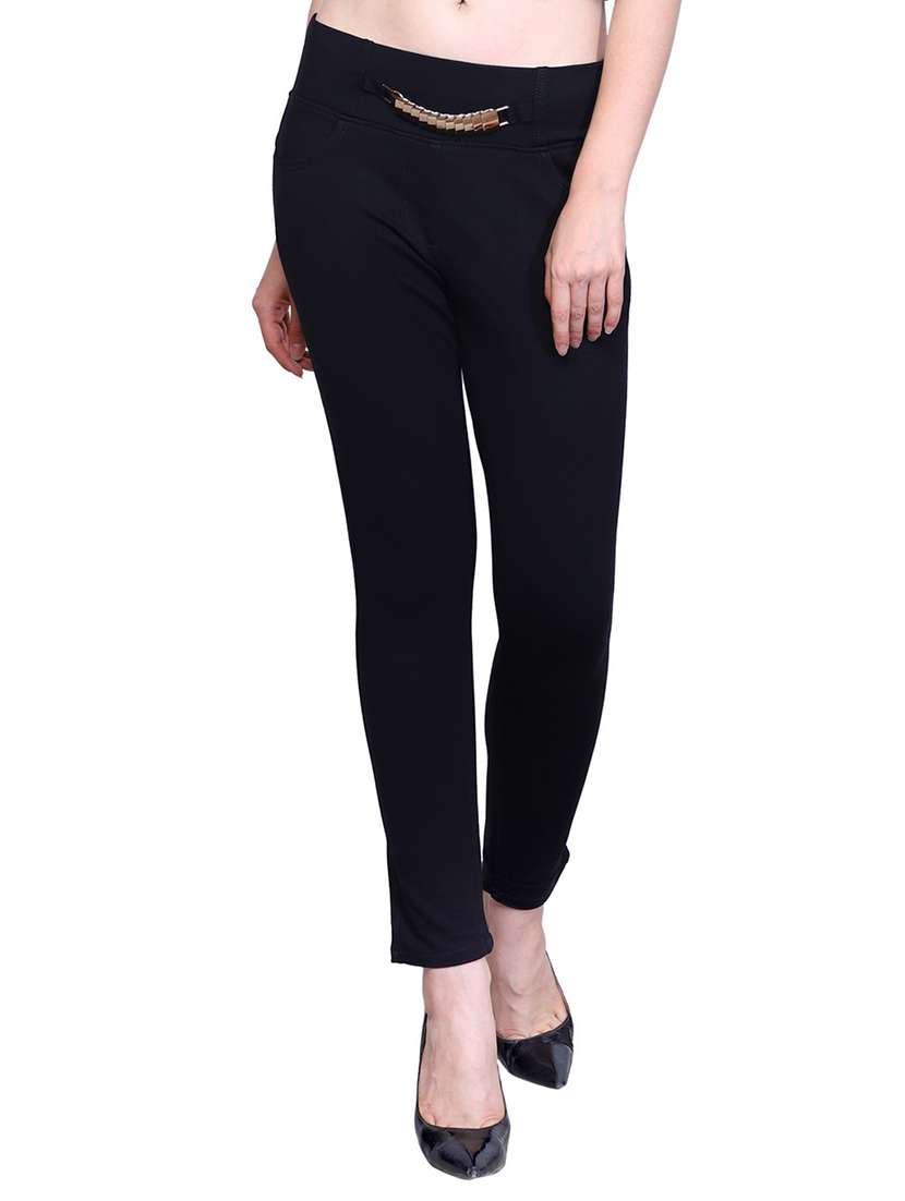 navy blue cotton jegging - 15224440 -  Zoom Image - 0