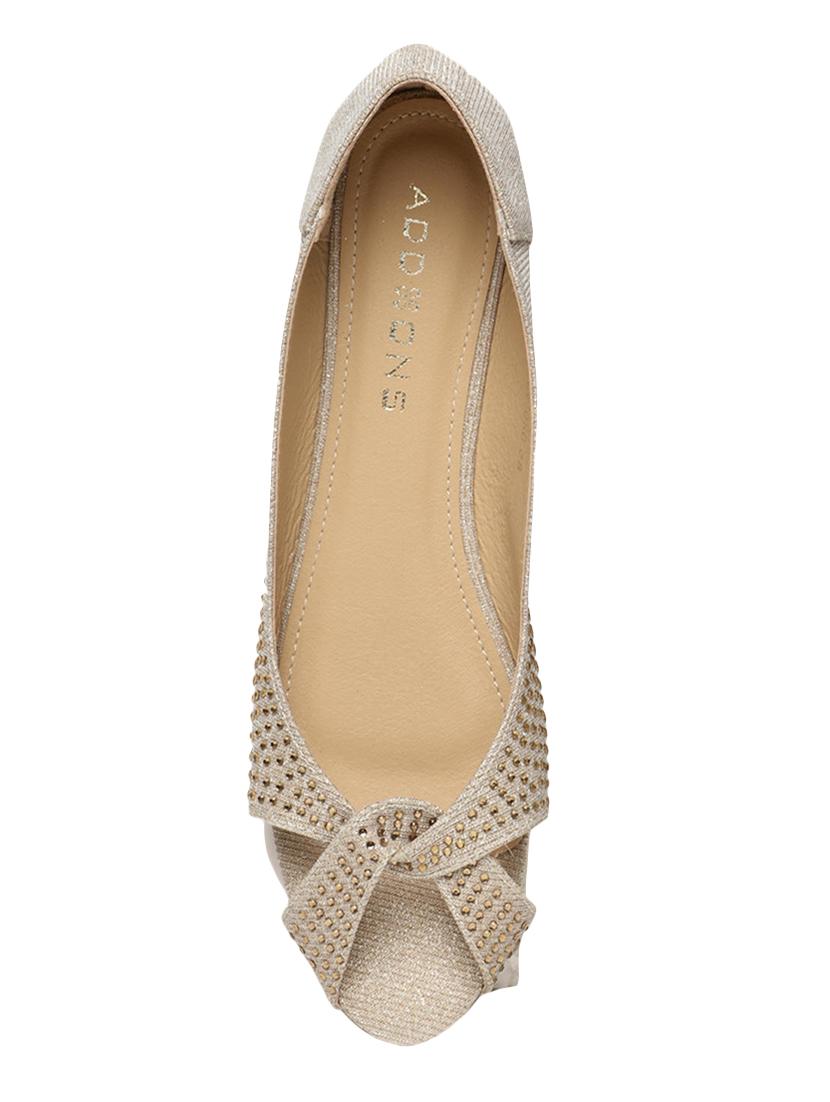 gold slip on ballerina - 15224601 - Standard Image - 3