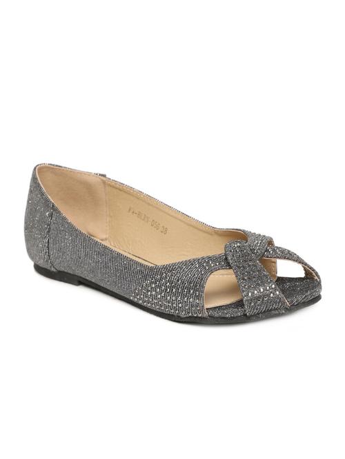 metallic slip on ballerina - 15224602 -  Standard Image - 0