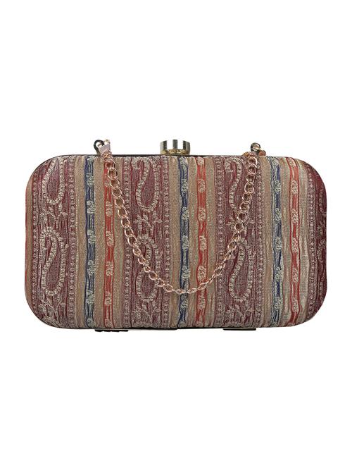 multi colored metal box clutch - 15226848 -  Standard Image - 0