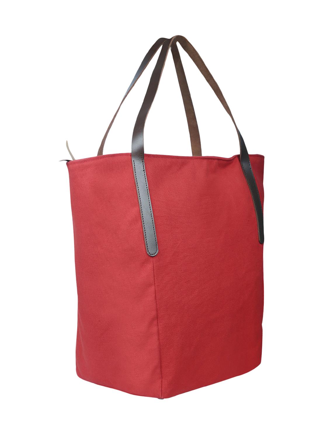 red canvas handbag - 15226857 - Standard Image - 3