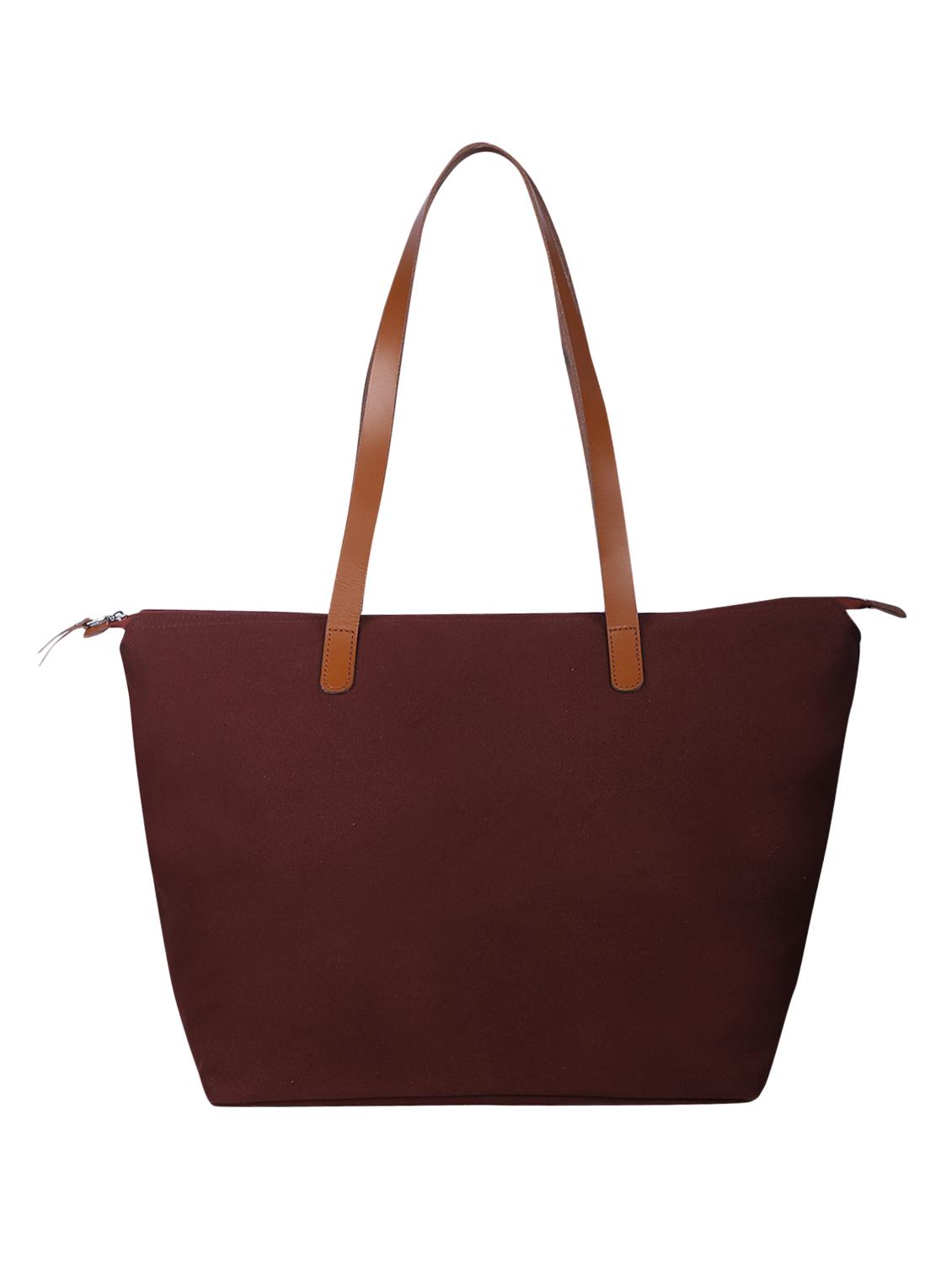 maroon canvas handbag - 15226863 -  Zoom Image - 0