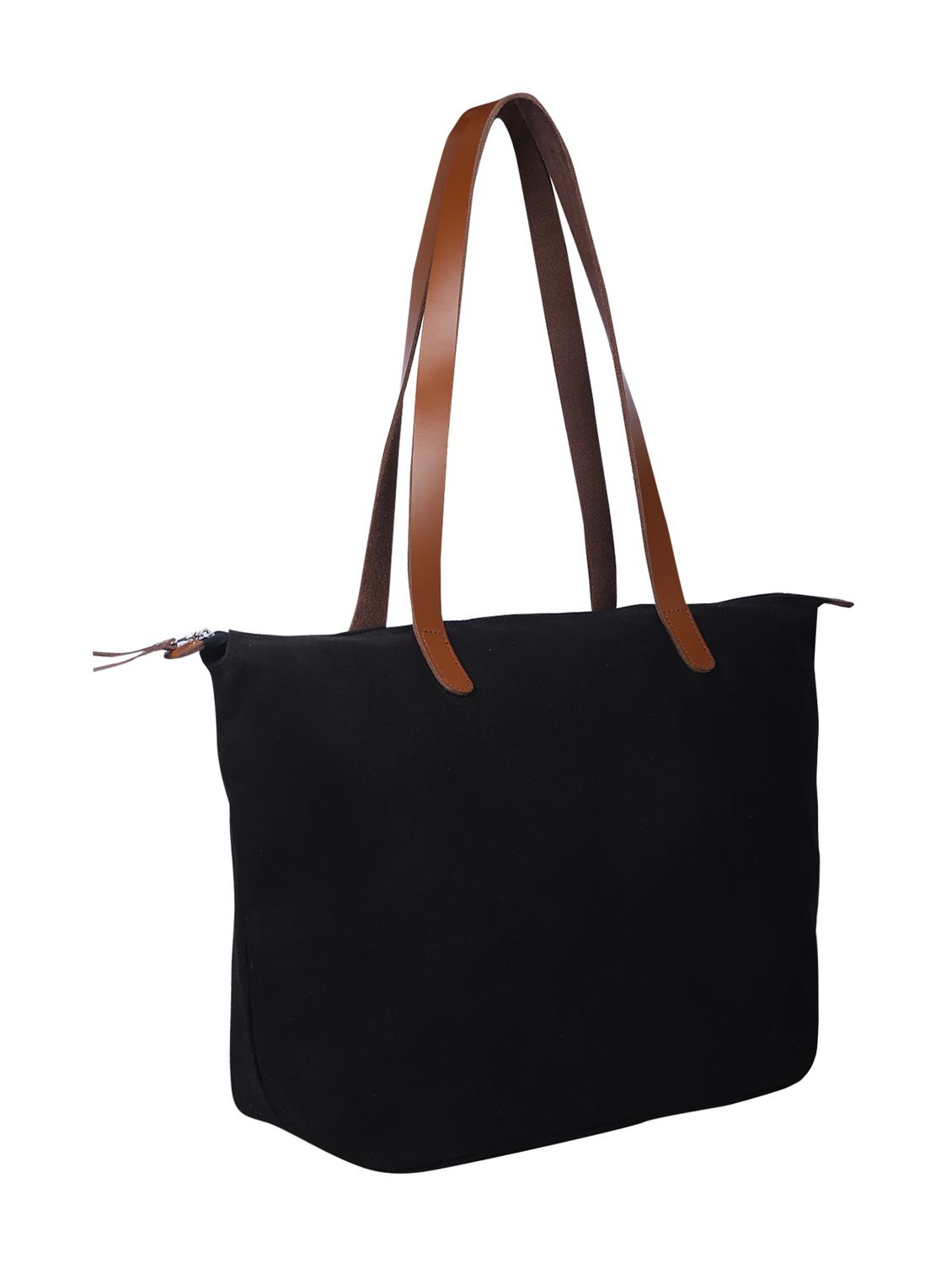black canvas handbag - 15226865 - Standard Image - 3