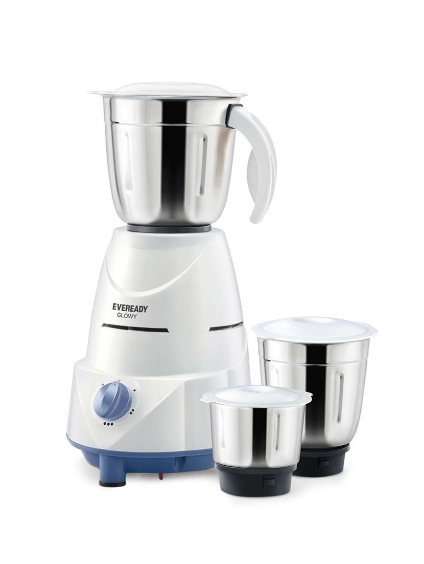 Eveready Mixer Grinder GLOWY - White and Blue