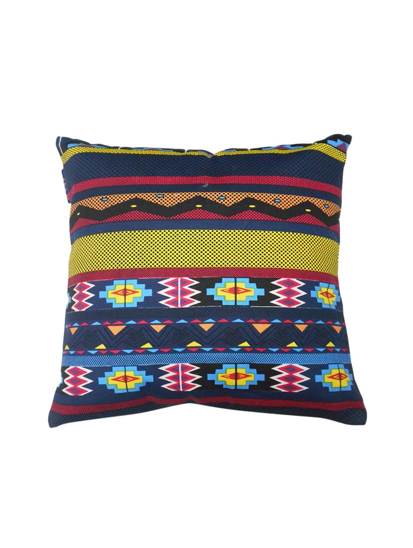 geometric pattern cotton cushion cover - 15230180 -  Zoom Image - 0