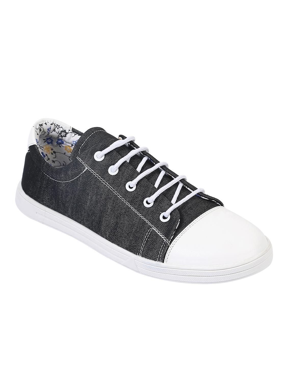 black denim lace up sneaker - 15230901 -  Zoom Image - 0